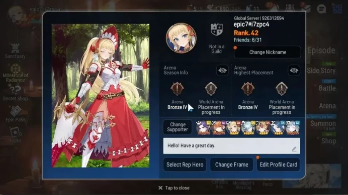 GLOBAL Unverif|New Era|7 ML(Salome,Spec Sez,Astro Elena,Etc)+Setsuka,Etc|PoH ON|1,8K Energy+88K Stigma|Stove|Check SS(ES4508)