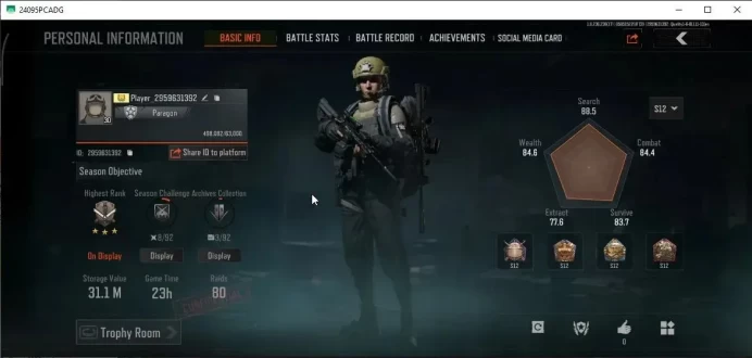 MOBILE Lv30|SV 31,1M|CV 26M|Squire VSS|Graffiti AK-102,Deep Dive AEK,Abomi.Vector 9,Speed SQB M110,Etc|CN ON|Infinite(AB3075)