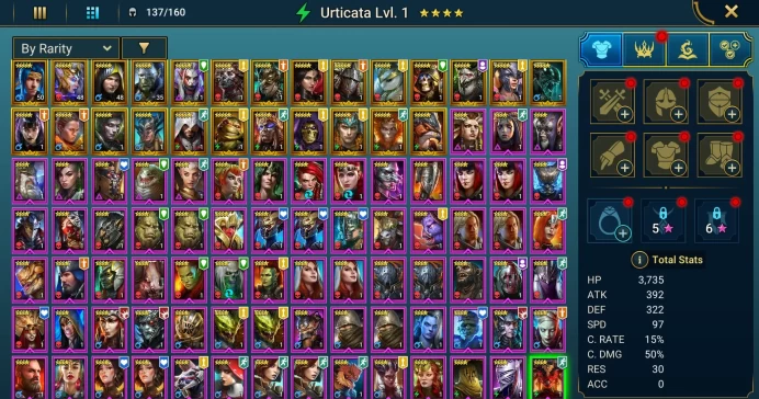 Starter acc with Venalicia : 95k energy / 61 mln coins / Gwyndolin, Kantra, Arix, Ninja + 20 Login Legendaries / Venomage 2x