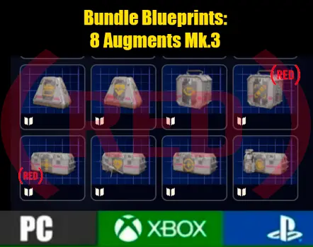 Bundle Blueprints : [8 Augments Mk.3][Tactical/Looting/Combat]