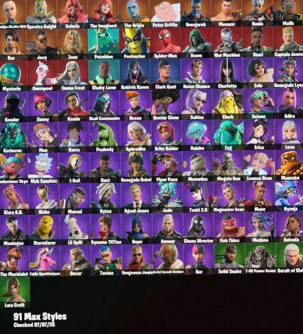 [PC/PSN/XBOX] 144 Skins+Sultura+Fixer+Prodigy+Reckoning+Tabulator+Snowtooth+Controller+Cymitar+Pneumatic Twin+50 VB - PARENTAL CONT #LOT-137580