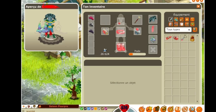 cra lvl 124 full feu serveur boune 2