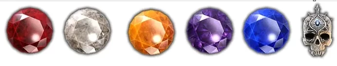 T7  Horadric Gem || Ruby || Diamond || Emerald || Amethyst | Sapphire | Skull | Topaz