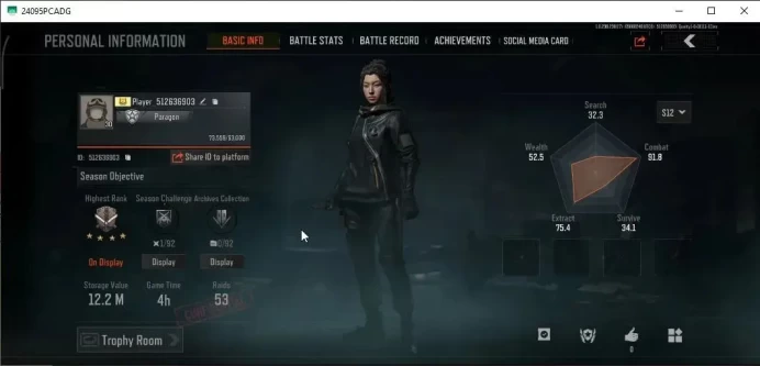 MOBILE Lv30|SV 12,2M|CV 11,9M|GM AK-12,SS SCAR-L,Abomi.Vector 9,Speed SQB M110,ET Mosin,Etc|CN ON|Log Infinite|Check SS(AB3079)