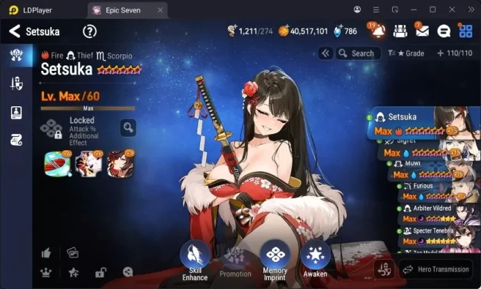 Global Unverif | 1ML | Setsuka | Sigret | Muwi | Furious | Vildred | Stigma 53,2K | Rank.51 | Check SS | RA489B