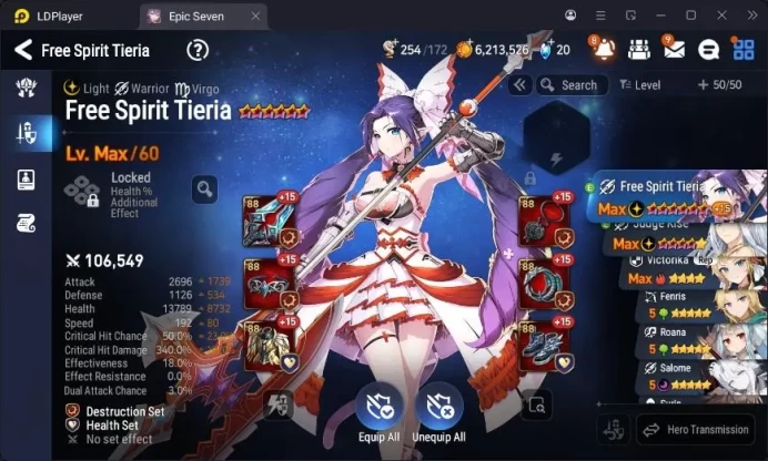 Global Unverif | 1ML | Tieria | Judge Kise | Victorika | Fenris | Roana | Stigma 2,2K | Rank.10 | Check SS | RA599B