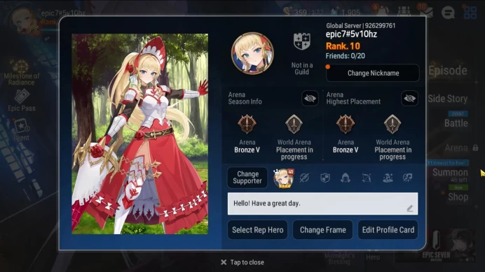 GLOBAL Unverif|Fresh Starter|3 ML(Salome,LWPeira,HellionLua)+Fenne|PoH ON|1,9K SStone|Detail Check SS| EP7003B
