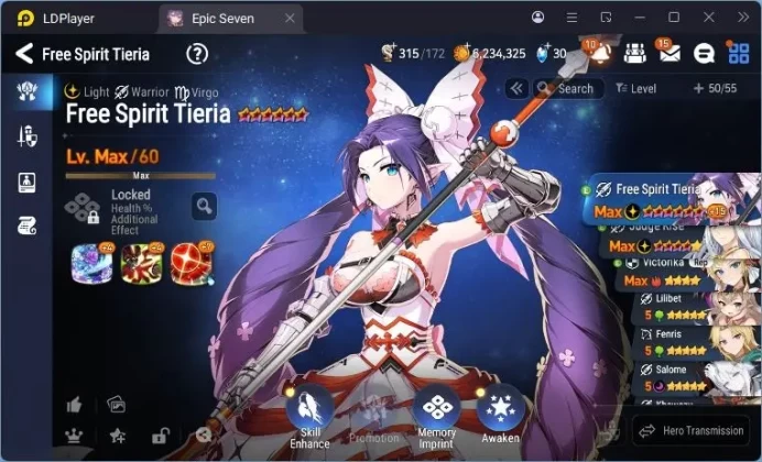 Global Unverif |  1 ML | Tieria | Judge Kise | Victorika | Lilibet | Fenris | Stigma 2,6K | Rank.11 | Check SS | EP7006B