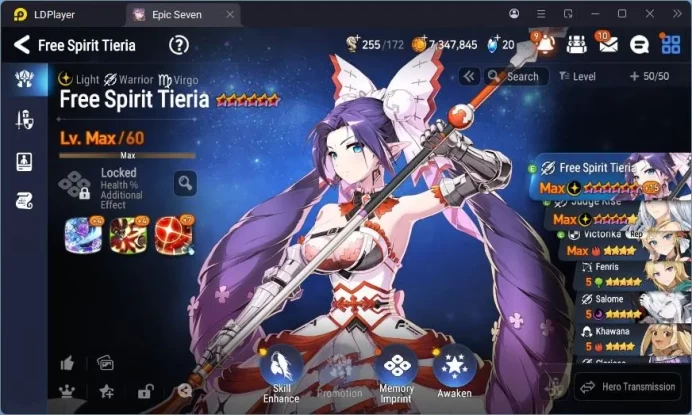 Global Unverif |  1 ML | Tieria | Judge Kise | Victorika | Fenris | Salome | Stigma 2,4K | Rank.10 | Check SS | EP7009B
