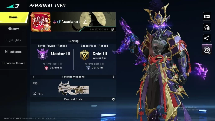 Eternal MP5 LVL 3 | Eternal Vector LVL 2 | Eternal Kar98k LVL 2 | Ultra M4A1 | Ultra AK47 good ACC check SS BS012B
