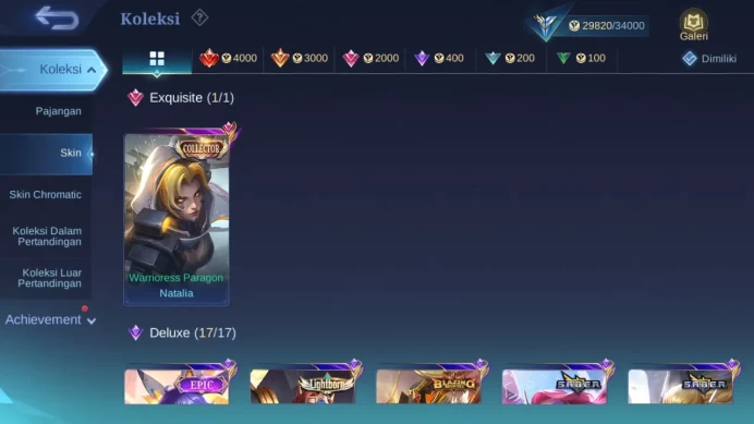 GLOBAL Hero 111 Skin 147 | KOF Karina | Dtamer Valir Kimmy | Epic Lunox Moskov | Venom Hanabi | Expert | Check ss ML1752B