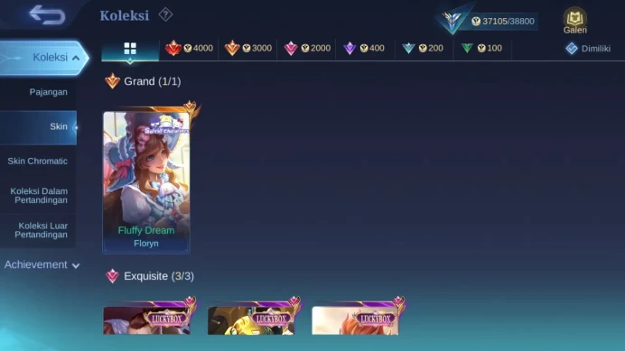 GLOBAL Hero 93 Skin 162 | Sanrio Floryn | Luckybox Chou Claude Johnson | Epic Leomord Lance | Expert | Check ss ML1753B