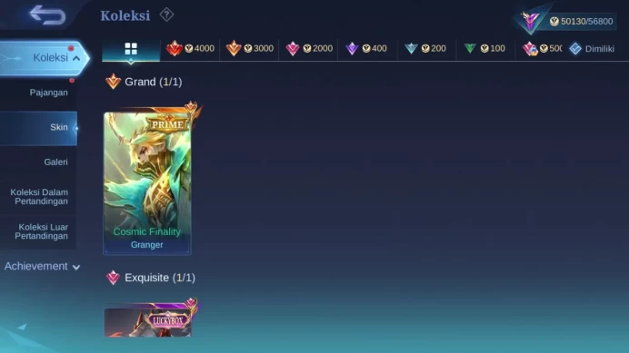 GLOBAL Hero 132 Skin 231 | Prime Granger | Luckybox Leomord | Lightborn Harith | Dtamer Ling | Renowned | Check ss ML1759B