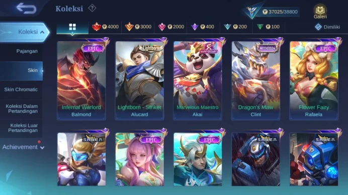 GLOBAL Hero 106 Skin 171 | Luckybox Kaja | CC Nata | Lightborn Alu | Dtamer Ling Kimmy | Expert | Check ss ML1760B