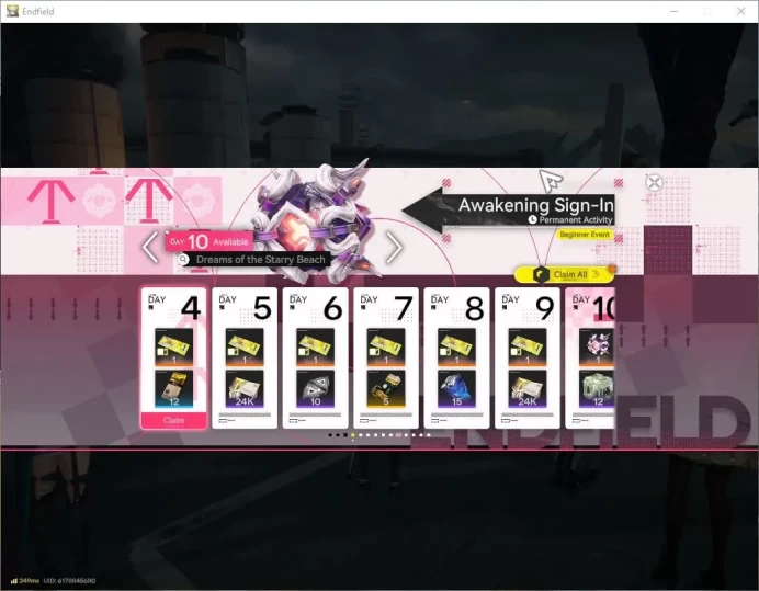 ASIA|Starter|Lv 5|SSR 2(1Limit)+3(*6WP)|(Tangtang,Ardelia)+sign(Operator Selector)|Gryphlink|TakeMail|Check(END1676)