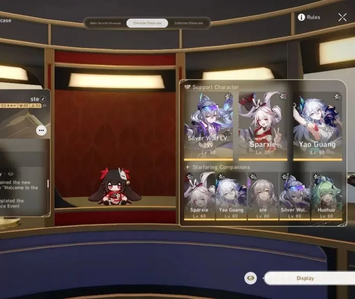 Asia|TL 65|Elation Prem Team|13 Limited|[SW LV.999,Sparxie]+Sign,Phainon,Huohuo,Yao Guang,Hyacine,Sparkle,Etc|MC Female(HSR6748)