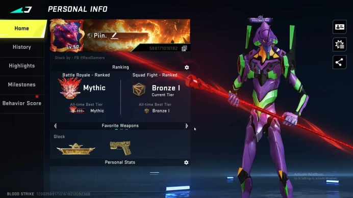 ASIA|Eternal KAG | Eternal Spear | Eternal Uzi | Collab MP5 Eva01 | Ultra URB,P90,| Mele The Spear of Longinus | BS023B