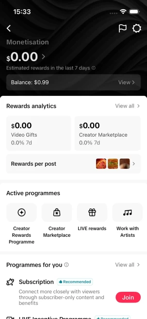BLOWOUT SALE/Monetized 71K Real Followers+290K Real Likes Account/ Creator Rewards Program Activated/ Tiktok Shop For Creator/ Full Access