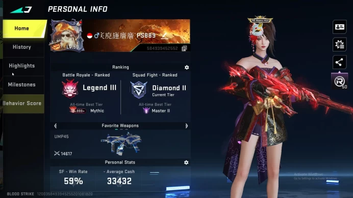 [ASIA] COLLAB EVA: Scar, MCX, Katya | ULTRA: M4, Glock, Desert, INP9,Katya,Blast,Emma,Kainda,Nacho,Zero | 15+ LEGEND | BS170B