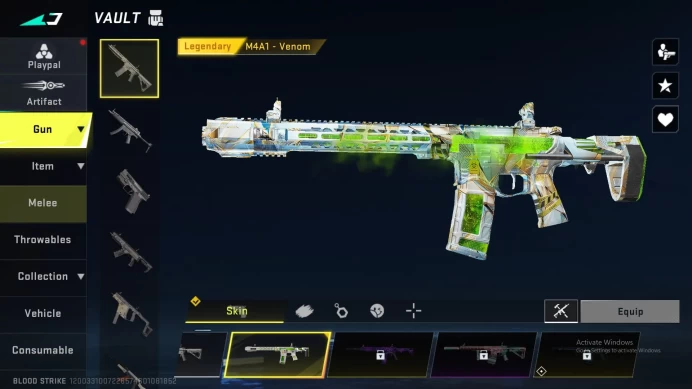 ASIA Vector Ultra | UMP Ultra | M4 Legend | Glock Legend |URB Legend | M700 Legend | KAR98 Legend |Change Name | BS173B