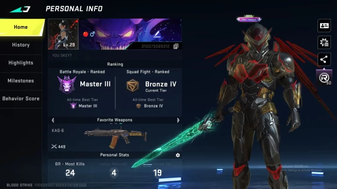 ASIA Eternal ethan lvl 2 | ultra sword voidedge | limited rpk | ultra ar97 |BS186B