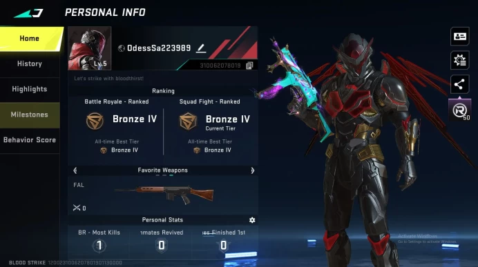 Asia Bronze Eternal Ethan | M4 Legend | AK47 Legend | M700 Legend | MCX Ultra | KAR98 Legend | UMP Ultra | Detail In Ss BS204B
