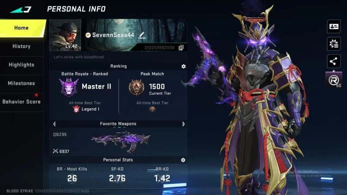 Asia|Eternal Vector L3, QBZ L2, Zero|M4/INP9 Ultra|Limit MP155/RPK|Legendary+ Collection! SS BS261B