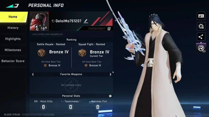 ASIA | Collab QBZ Bleach | Collab Ethan Bleach | Login NEtease BS309B