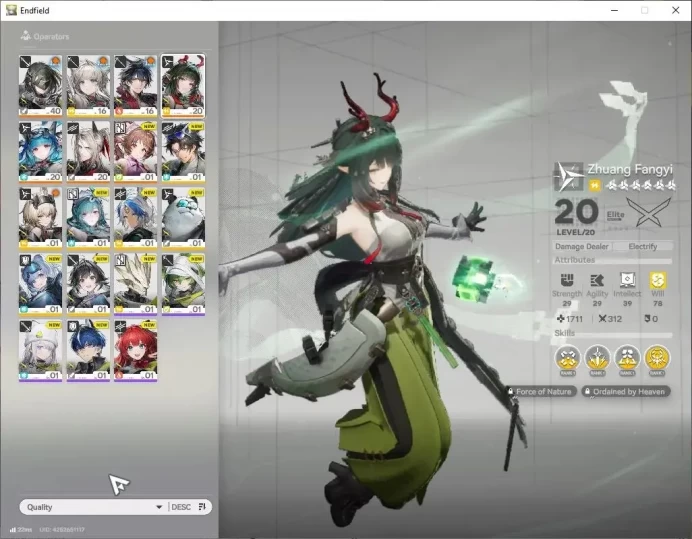 ASIA|Lv45|3SSR(1Limited)+4(*6WP)|(Zhuang Fangyi+Sign),Ardelia,LastRite,Etc|OP Selector|Gryphlink|TakeMail|Check(END1909)