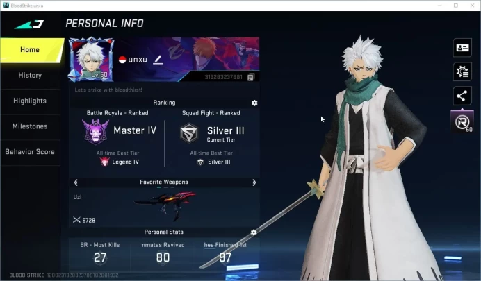 Collab Uzi Bleach | Collab Spike Bleach + Collab Ethan | Ultra Fal | Collab Katana Bleach | Asia Detail In Ss BS330B