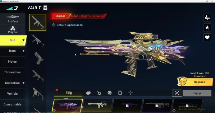 ASIA|5 Eternal Weapon|Eternal Chainflux|EVO Galil|U.Butterfly/DualBlades|Zero Kantor|U.Nova/Volt|Emote Duduk|BS418B