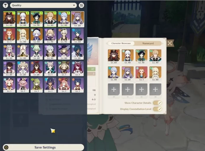 ASIA|AR 37|5 Limited+2(*5Weapon)|Varka,Hutao,Ayaka,Venti,Ayato|Mc Female|Low Exploration|TakeMail|Check(GI6185)