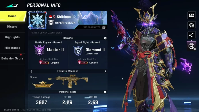 ASIA|Eternal Zero|16 Ultra/Collab Striker:Emma/Ethan/Katya/Kraken/Val/dll|Eternal Uzi|11 Ultra Weapon|Leg Katana|CEK SS|BS4610B