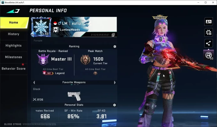 ASIA|7 Eternal weapon,1 Eternal striker|Eternal MP5,Ak47,M700,Uzi,QBZ95,UMP45,Spear|Etarnal Nova,Bleach Ethan|Limit URBBS4612B