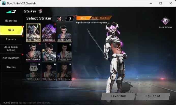 ASIA|EVO KAG-6|Eternal(UZI & Zero)|Collab Ethan|Ultra Shuriken|Many Ultra Striker&Weapon,etc|Take Mail|Check SS|BS4647B