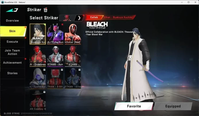 ASIA | ethan bleach,ultra (emma, kraken, volt, zero), aot ran, eter ( galil, Uzi, AR, M700, KAG, AK47, MP5) talon knife, BS4681B