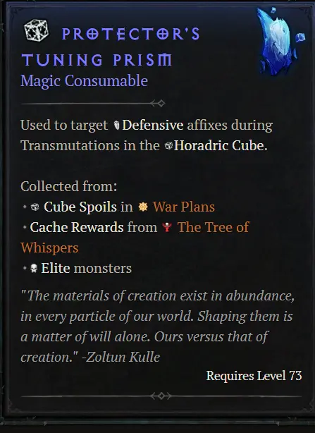 Protector's Tuning Prism