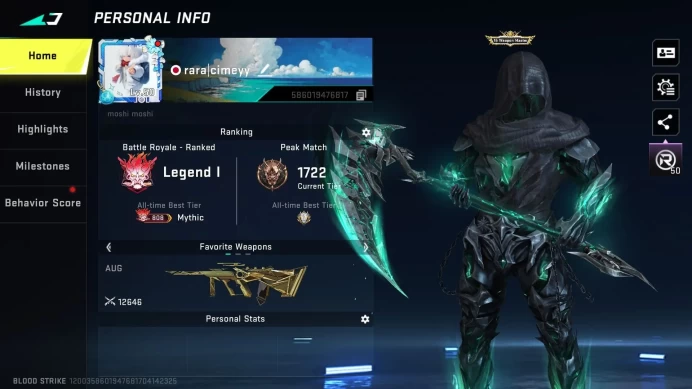 ASIA 7 ETERNAL CHAINBLADE,KRAKEN,KAG(LV2),M700(LVL2),AUG(LVL4),SPEAR(LVL3),MB2(LVL4),CLB,KATYA(EVA),MORE DETAIL CEK SS BS4760B