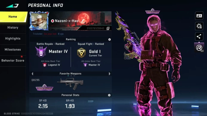ASIA|ETERNAL QBZB5(LVL3),LIMITED RPK VEMILION,ULTRA FAL,AR97,M700,DESERTEAGLE,KAG-6MORE DETHAIL CEK SS BS471B