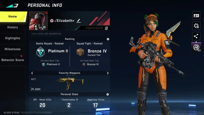 [ASIA] Lvl 19 | Platinum | Bleach Ethan | AK47 Rhitta | MP7-Celestial | Consumable Pixel Skin | Detail in SS | BS476B