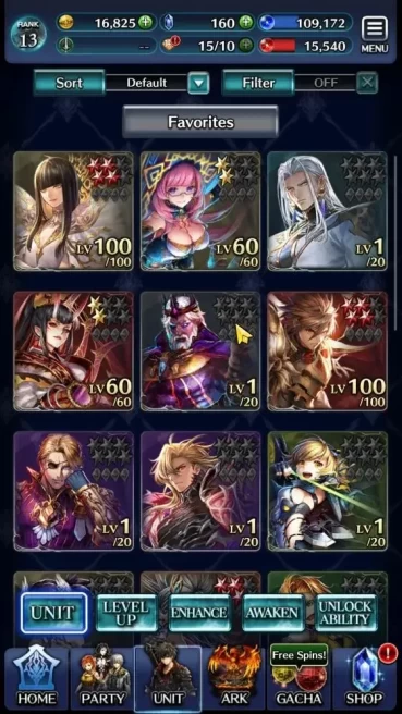 GLOBAL |Rank 13| Top Tier Unit [AoG Yuda, Ascended Roland, Telestio, AoG Labyreth, Etc] | 2 UR + 21 SSR Ark | Code Only (LC1224)