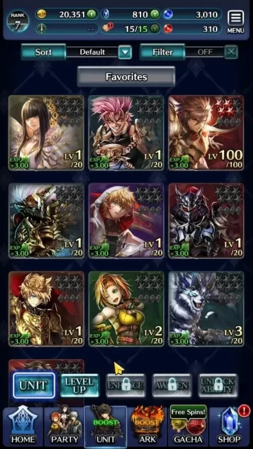 GLOBAL | Rank 7 | Top Tier Unit [AoG Yuda, GH Adel] | 9 SSR Ark | Code Only (LC1223)