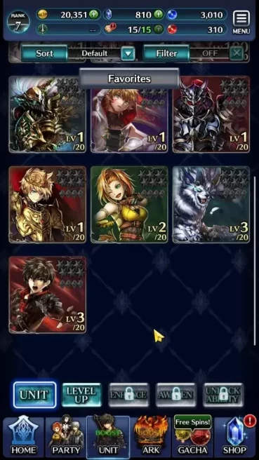 GLOBAL | Rank 7 | Top Tier Unit [AoG Yuda, GH Adel] | 9 SSR Ark | Code Only (LC1223)