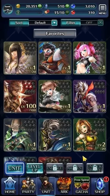 GLOBAL | Rank 7 | Top Tier Unit [AoG Yuda, GH Adel] | 1 UR + 6 SSR Ark | Code Only (LC1222)