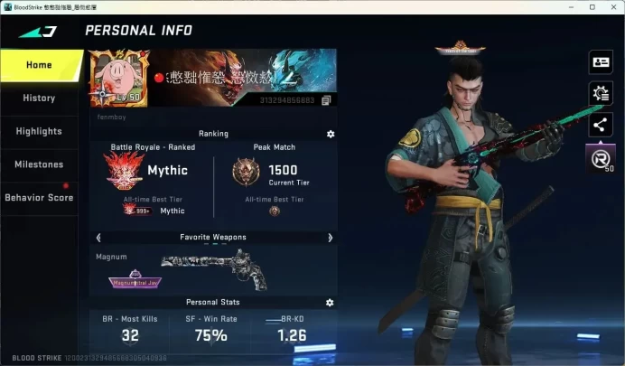 ASIA | 1 Evo Weapons | 3 Collab Skins | 2 Eternal Skins | 4 Melee| Log Netease BS603B