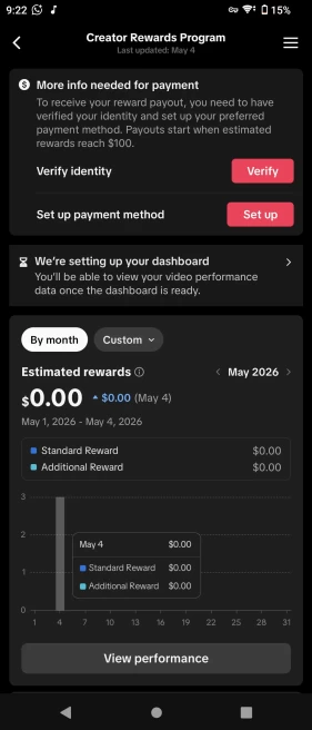 Premium US Monetized Creator Rewards Account – 10K+ Organic Followers | 193K+ Likes | Full Ownership + Verified Clean History | Instant Earnings