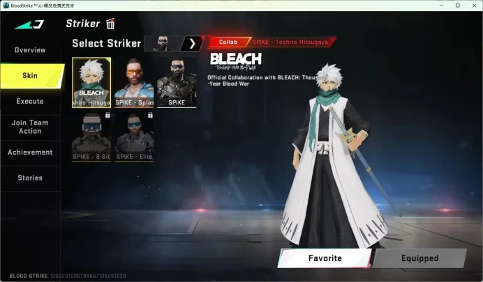 ASIA | 5 Collab Skins | 4 Limited Skins | 12 Legendary Skins |Collab Ethan-Byakuya Kuchiki | Collab Spike |CEK SS BS620B