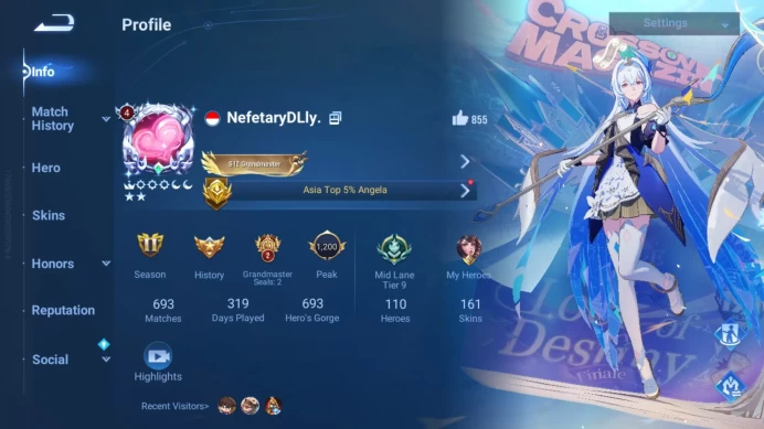 Global | Hero 110 | Skin 161 | Blessed Da Qiao , Sanxingdui Nuwa , Hou yi & Dyadia , Legend Li Xin ,more detail cek ss HOK008B
