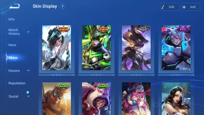 Global | Hero 32 | Skin 13 | Legend Consort Yu , Legend Lady Sun , Lom Guiguzi HOK015B