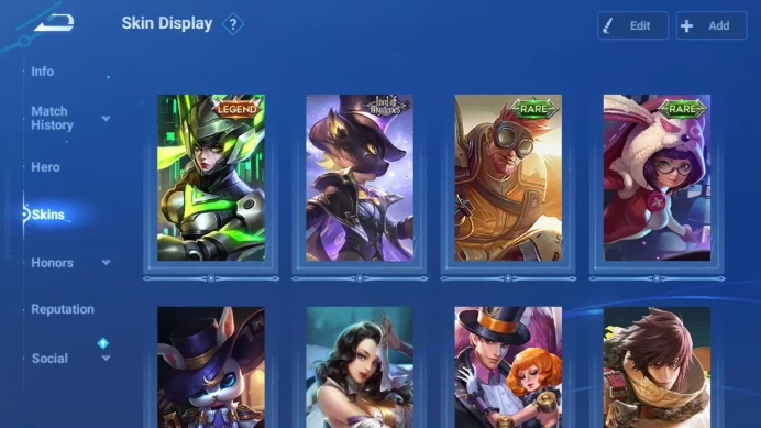 Global | Hero 10 | Skin 8 | Legend Lady Sun , Lom Guiguzi Detail Cek SS HOK018B